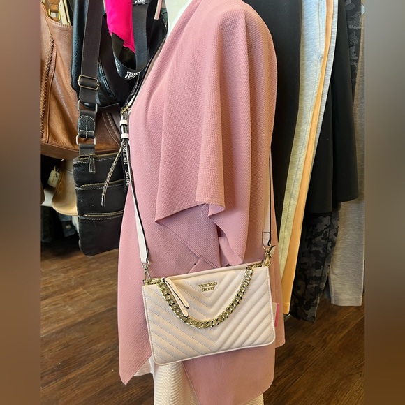 Victoria's Secret Handbags - Victoria's Secret Light Pink Quilted Crossbody Bag